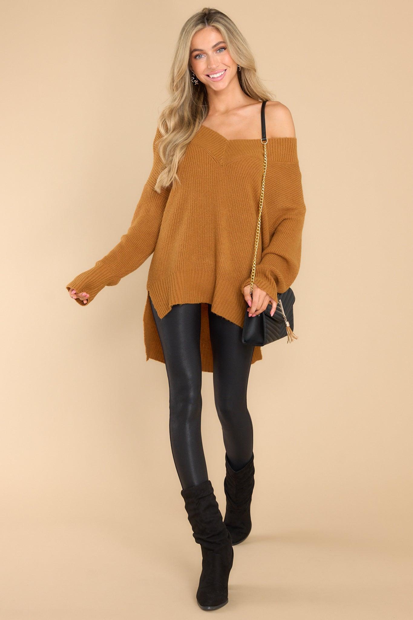 Together Again Caramel Sweater Tan Product Image