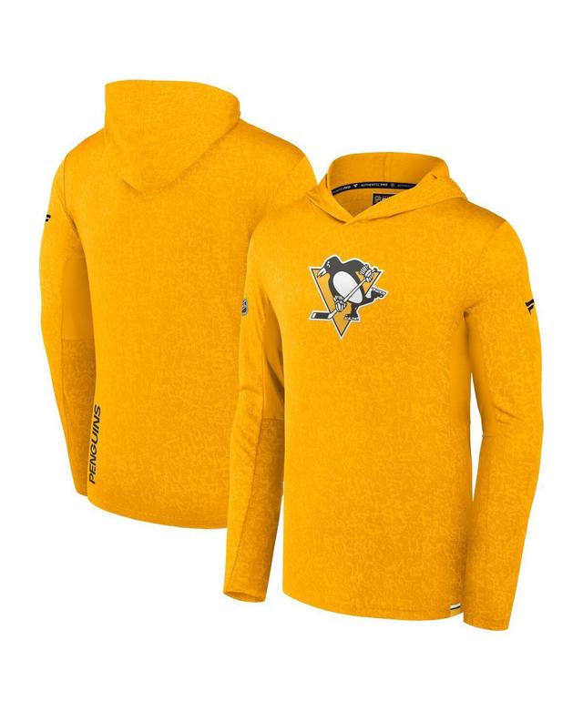 Mens Fanatics Gold Pittsburgh Penguins Authentic Pro Lightweight Pullover Hoodie Product Image