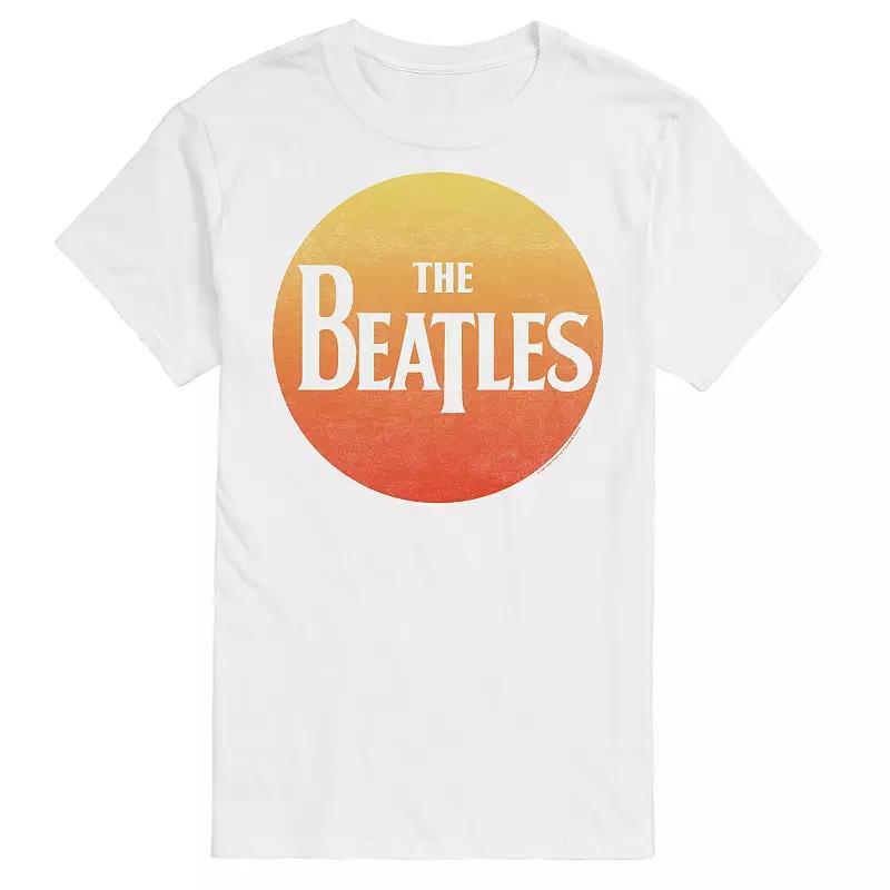 Big & Tall The Beatles Sun Logo Tee, Mens, Size: 3XB, Med Blue Product Image