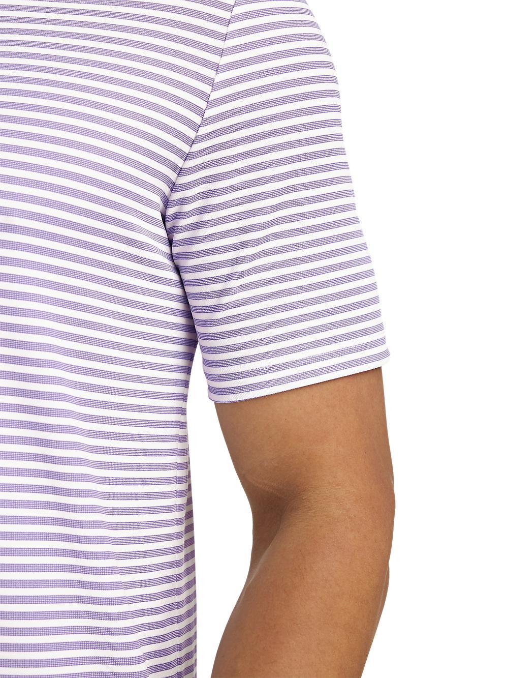 Performance Blend Three Button Polo - Purple Product Image