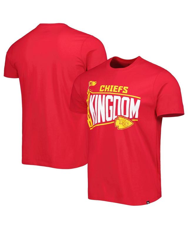 Mens 47 Brand Red Kansas City Chiefs Logo Regional Super Rival T-shirt Product Image