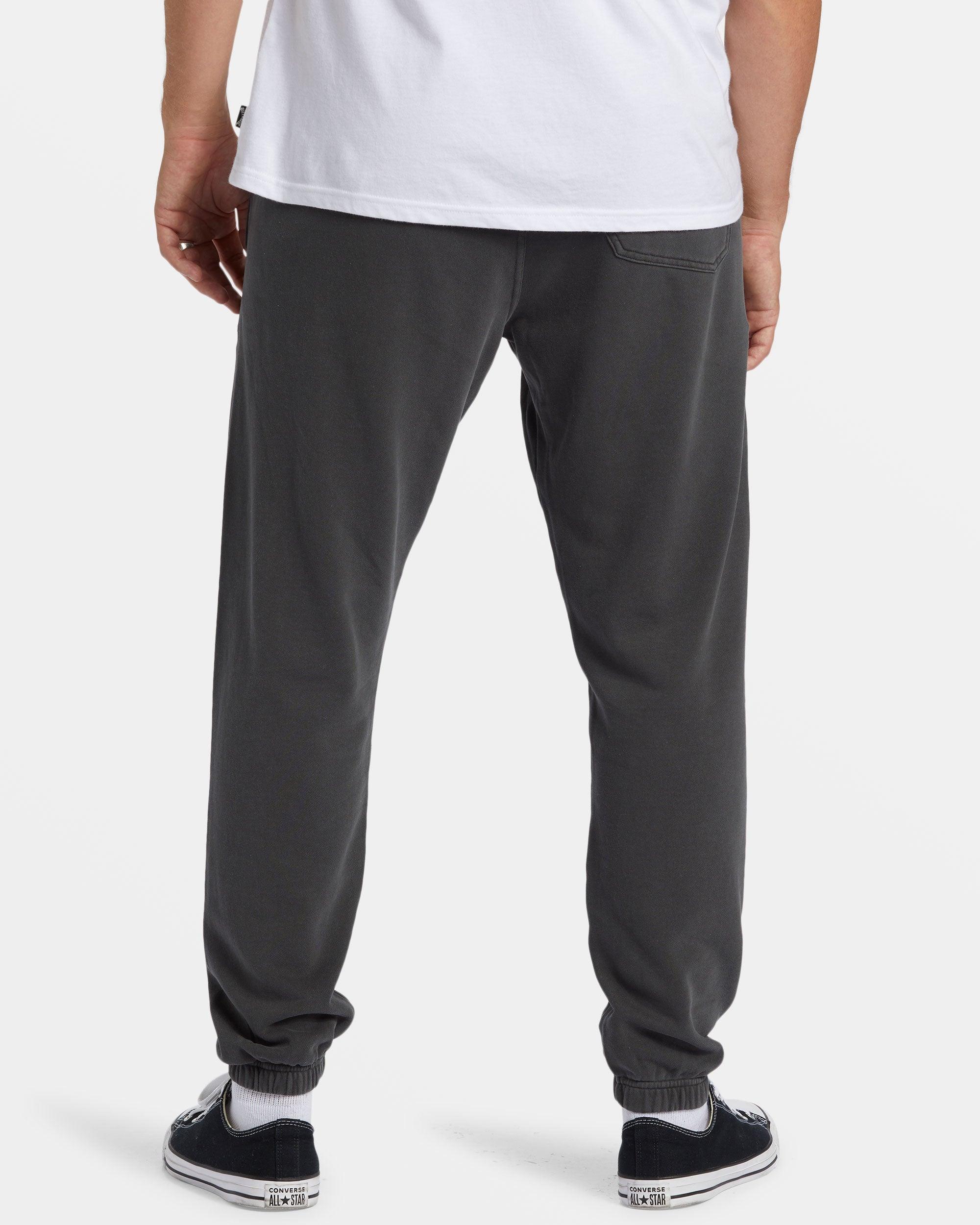 Wave Washed Elastic Waist Sweatpants - Raven Male Product Image