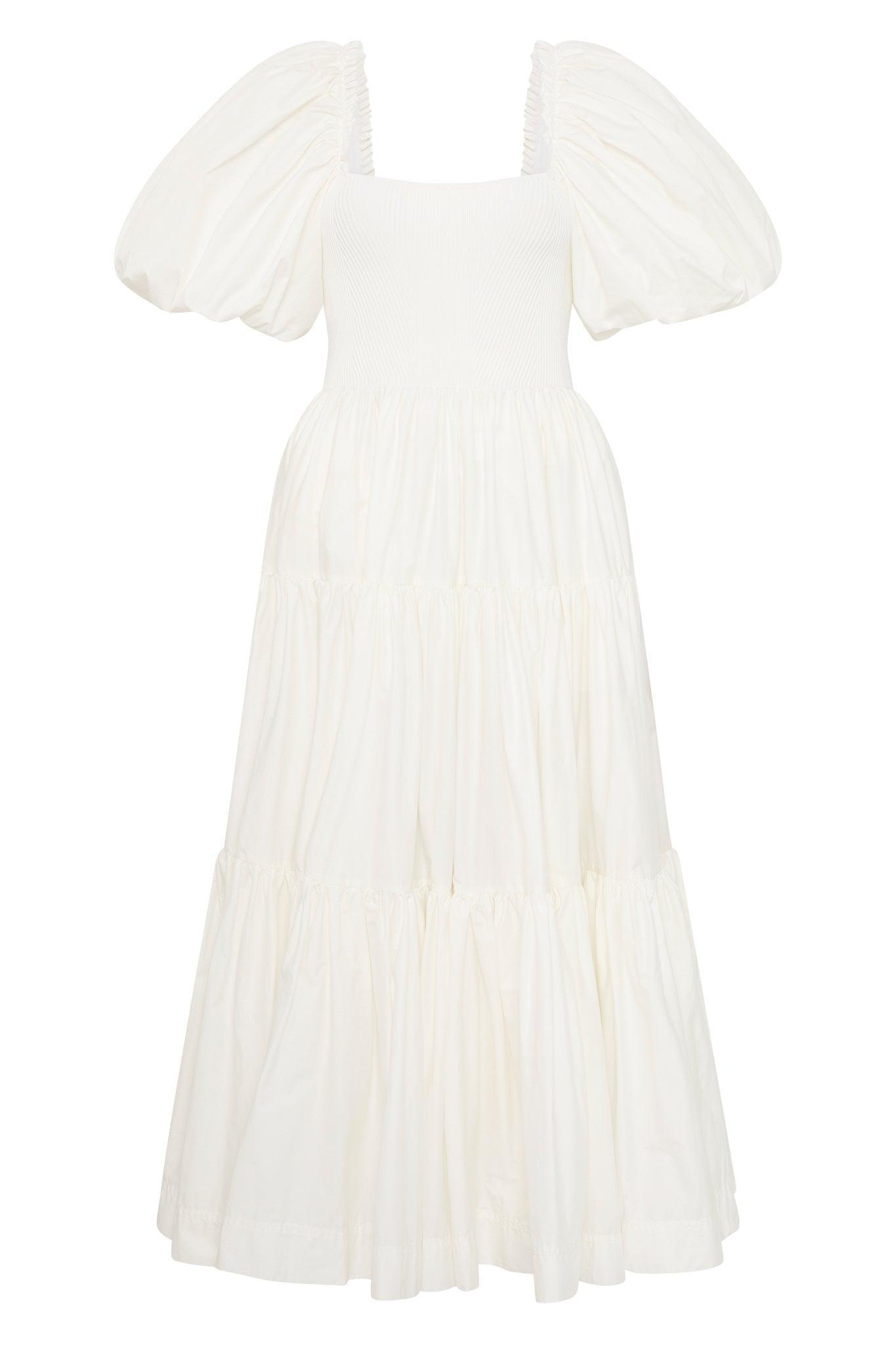 Casa Puff Sleeve Midi Dress Product Image