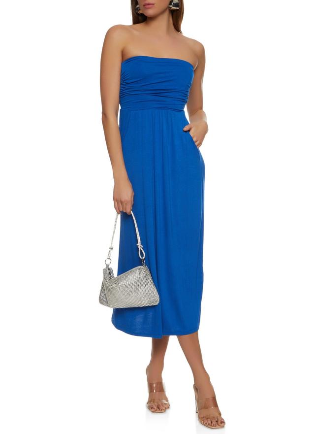 Womens Strapless Maxi Dress Product Image