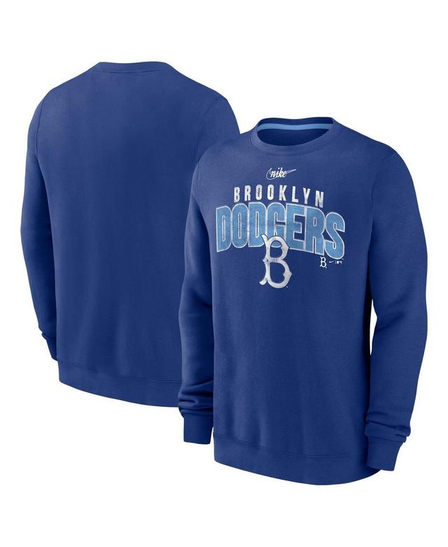 Mens Nike Royal Brooklyn Dodgers Cooperstown Collection Team Shout Out Pullover Sweatshirt Product Image