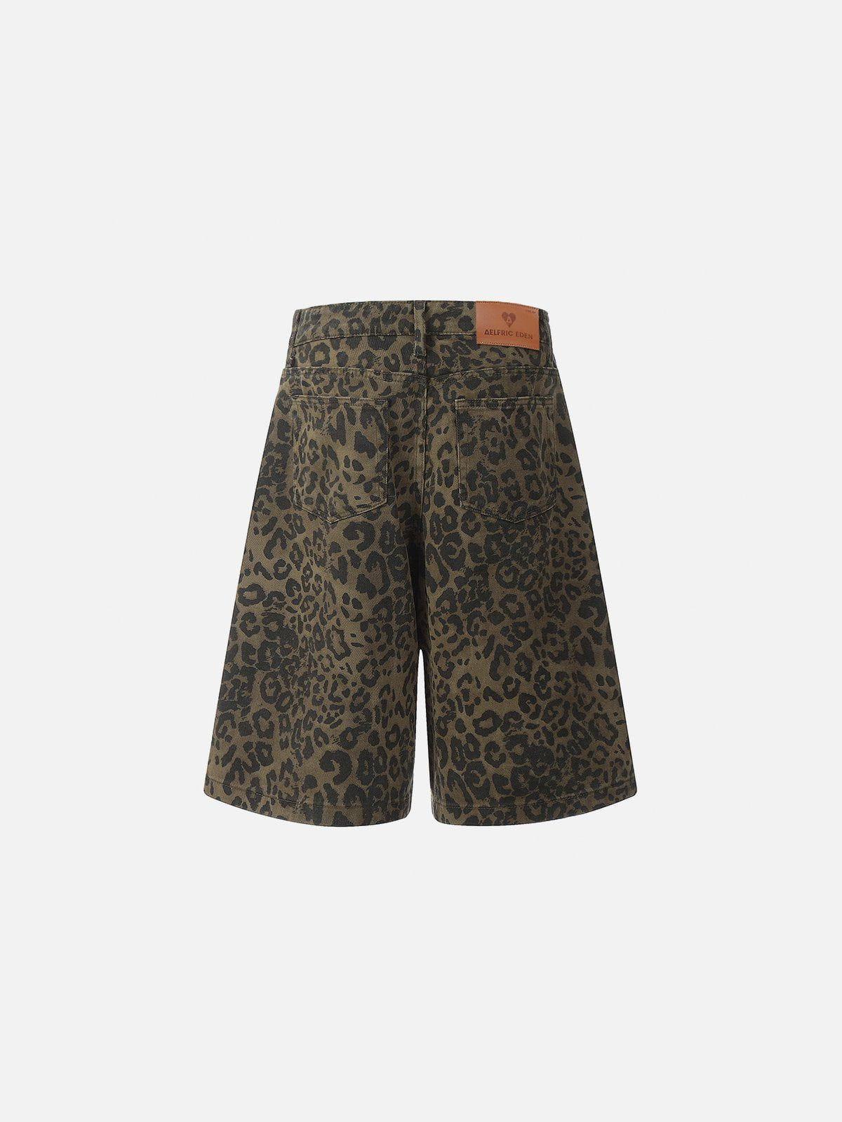 Aelfric Eden Leopard Print Jorts Product Image