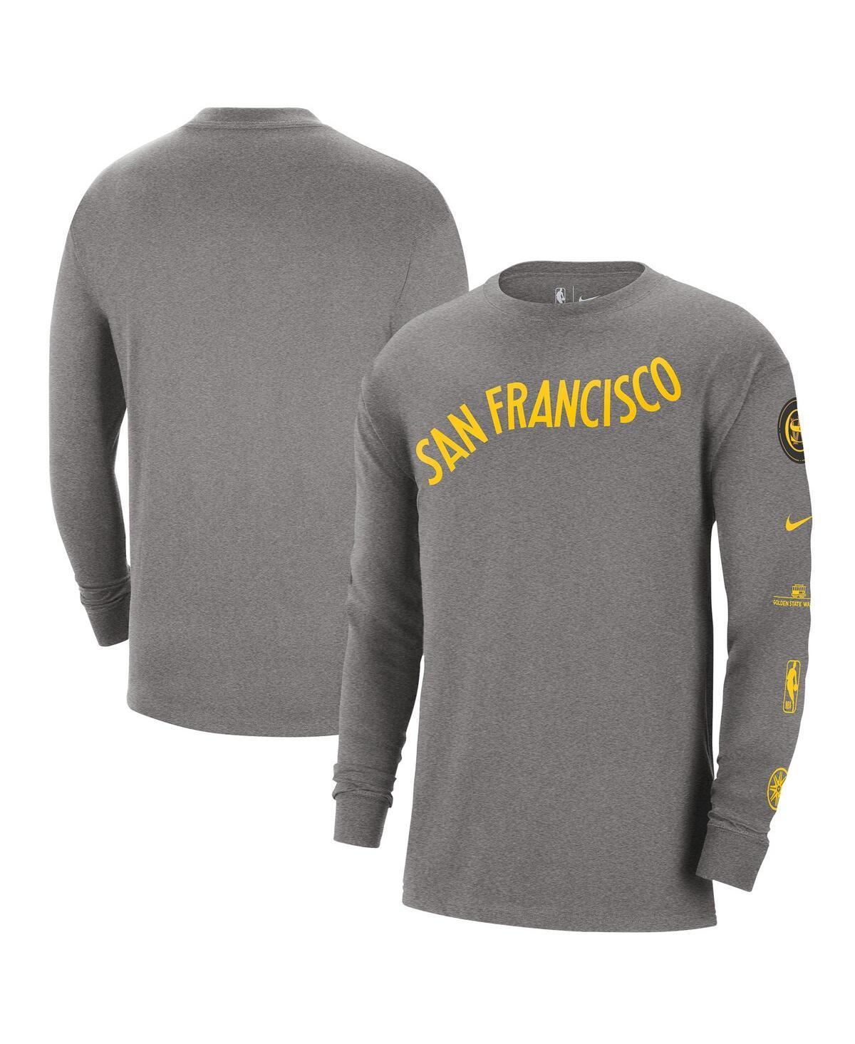 Mens Nike Charcoal Golden State Warriors 2023/24 City Edition Max90 Expressive Long Sleeve T-shirt Product Image