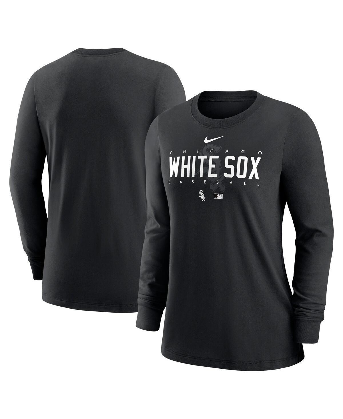 Womens Nike Black Chicago White Sox Authentic Collection Legend Performance Long Sleeve T-shirt Product Image