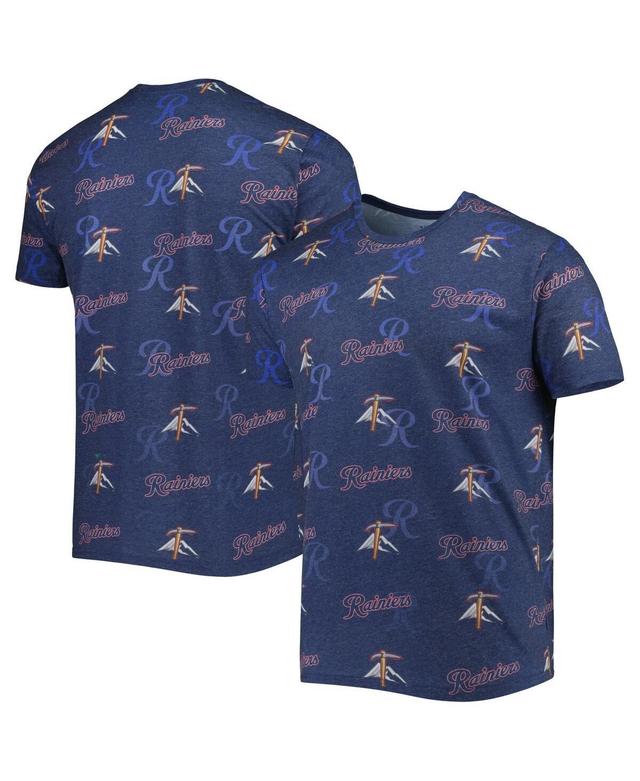 Mens Navy Tacoma Rainiers Allover Print Crafted T-shirt Product Image