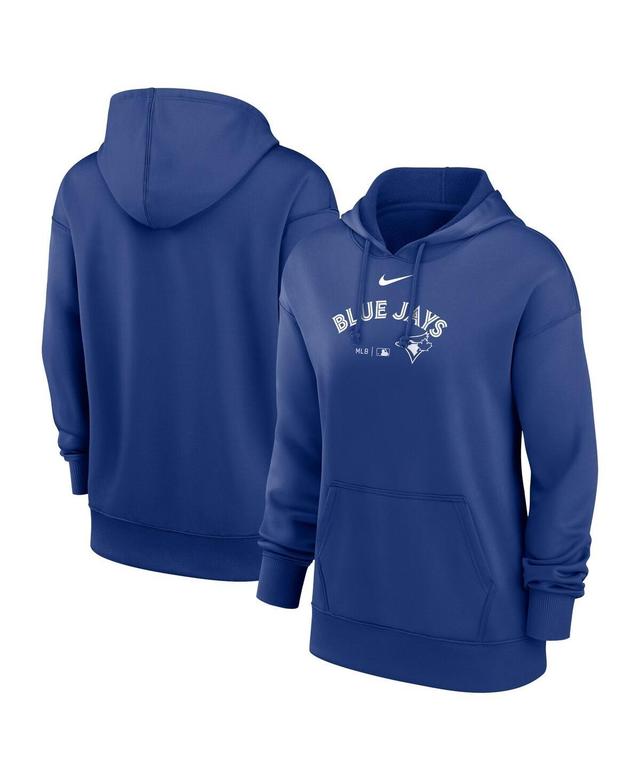 Nike Womens Navy New York Yankees Authentic Collection Performance Pullover Hoodie Product Image