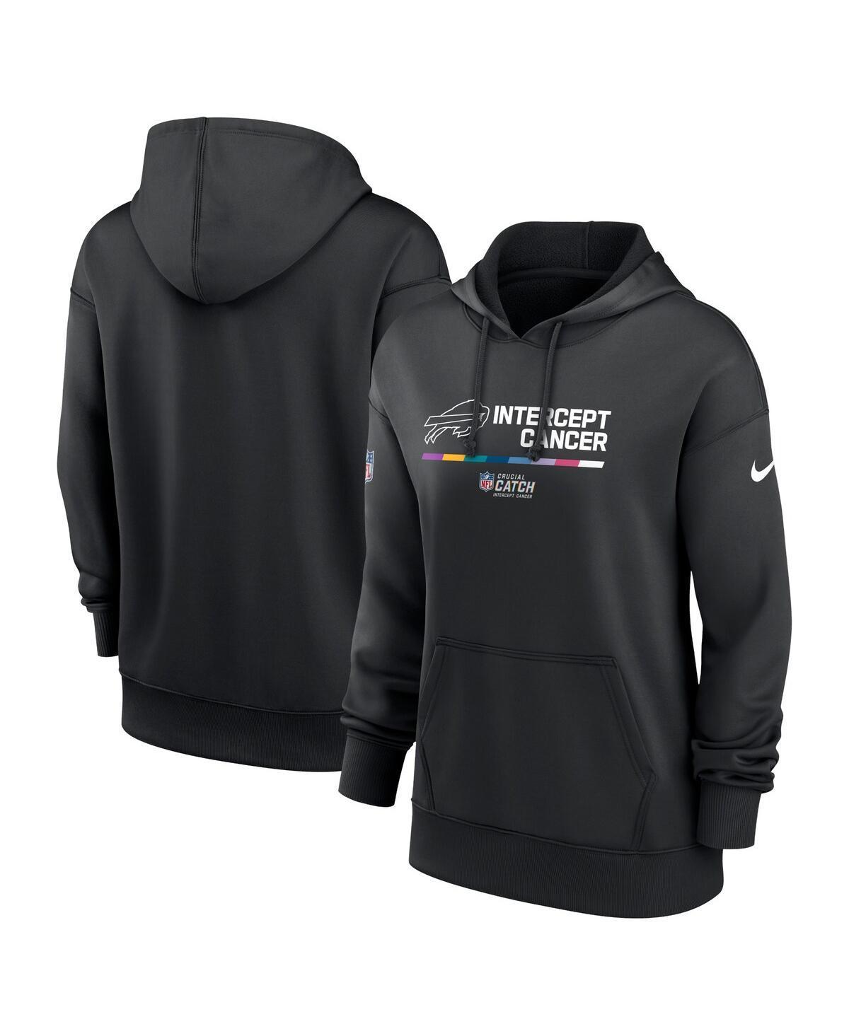 Womens Nike Black Atlanta Falcons 2022 NFL Crucial Catch Therma Performance Pullover Hoodie Product Image