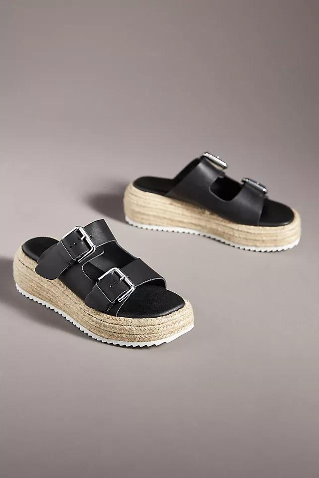 By Anthropologie Double Buckle Platform Sandals Product Image