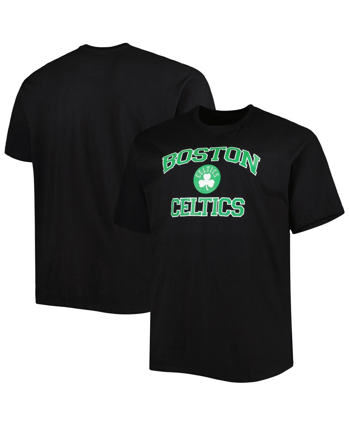 Mens Black Boston Celtics Big and Tall Heart & Soul T-shirt Product Image