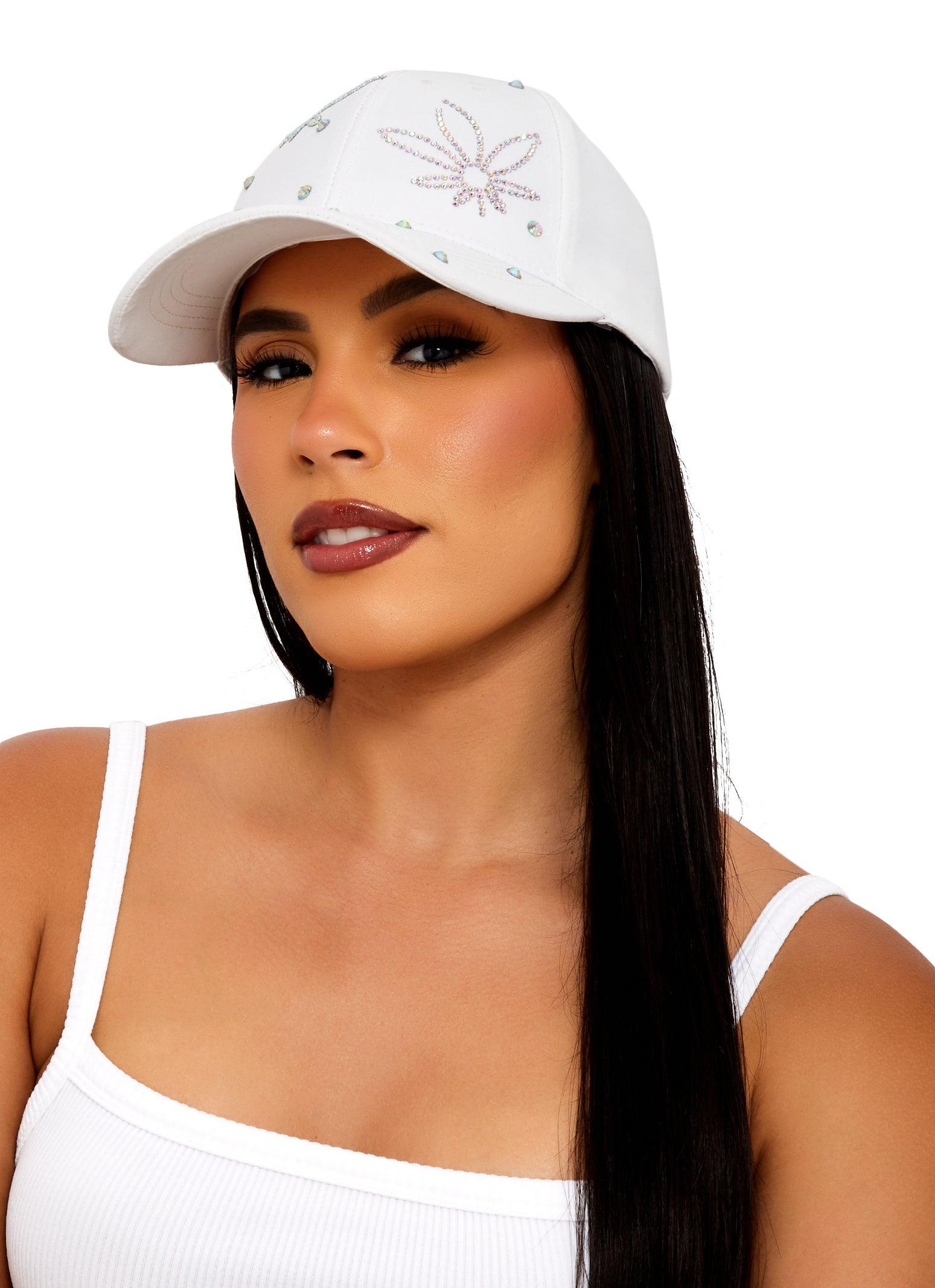 Flower Rhinestone Baseball Cap Female product image