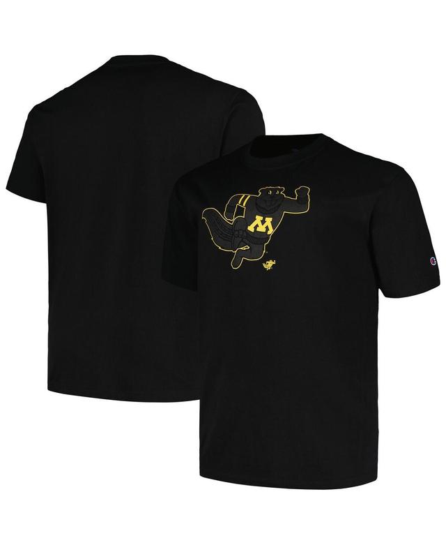 Profile Mens Black Minnesota Golden Gophers Big Tall Pop T-Shirt Product Image