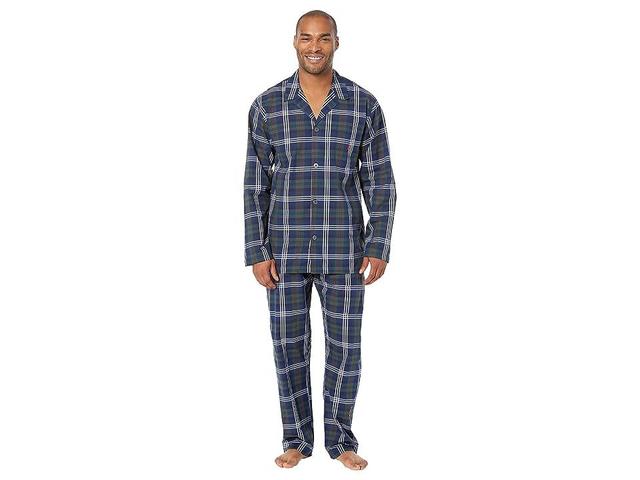 Polo Ralph Lauren Folded Woven Long Sleeve PJ Top PJ Pants (Carson Plaid/RL2000 Red Pony Print) Men's Pajama Sets Product Image