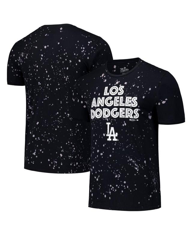 Mens Majestic Threads /White Los Angeles Dodgers Splatter T-Shirt Product Image