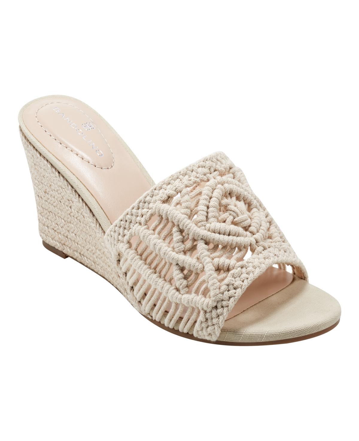 Bandolino Womens Andrrea Espadrille Crochet Wedge Sandals Product Image