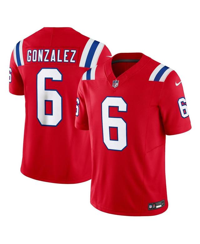 Mens Nike Christian Gonzalez Red New England Patriots Vapor F.u.s.e. Limited Jersey - Red Product Image