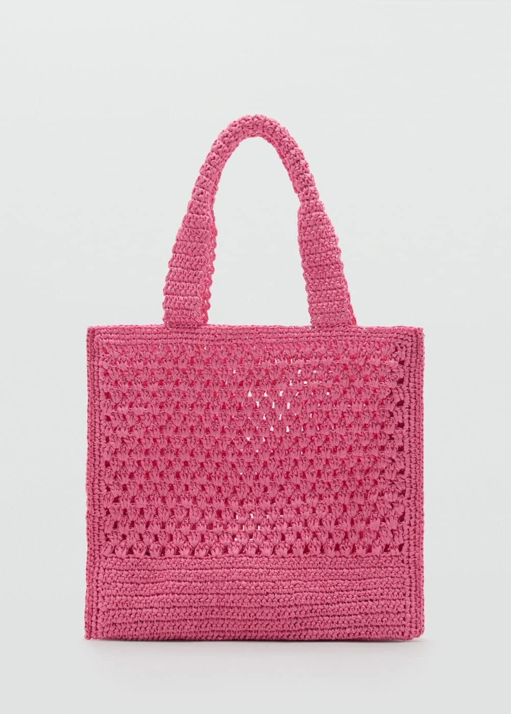 MANGO - Natural fiber shopper bag - One size - Women Product Image