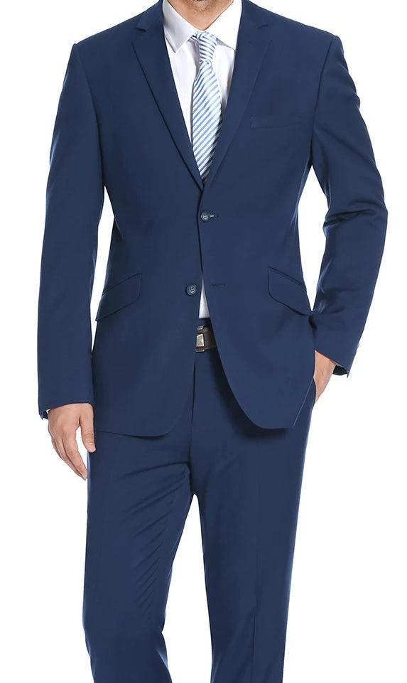 Performance Stretch Suit 2 Piece Slim Fit in Blue Product Image