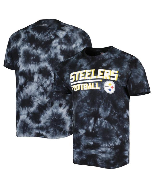 Mens Msx by Michael Strahan Black Pittsburgh Steelers Recovery Tie-Dye T-shirt Product Image