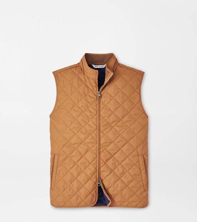 Peter Millar Mens Essex Vest | Color: Burnt Orange | Size: M Product Image