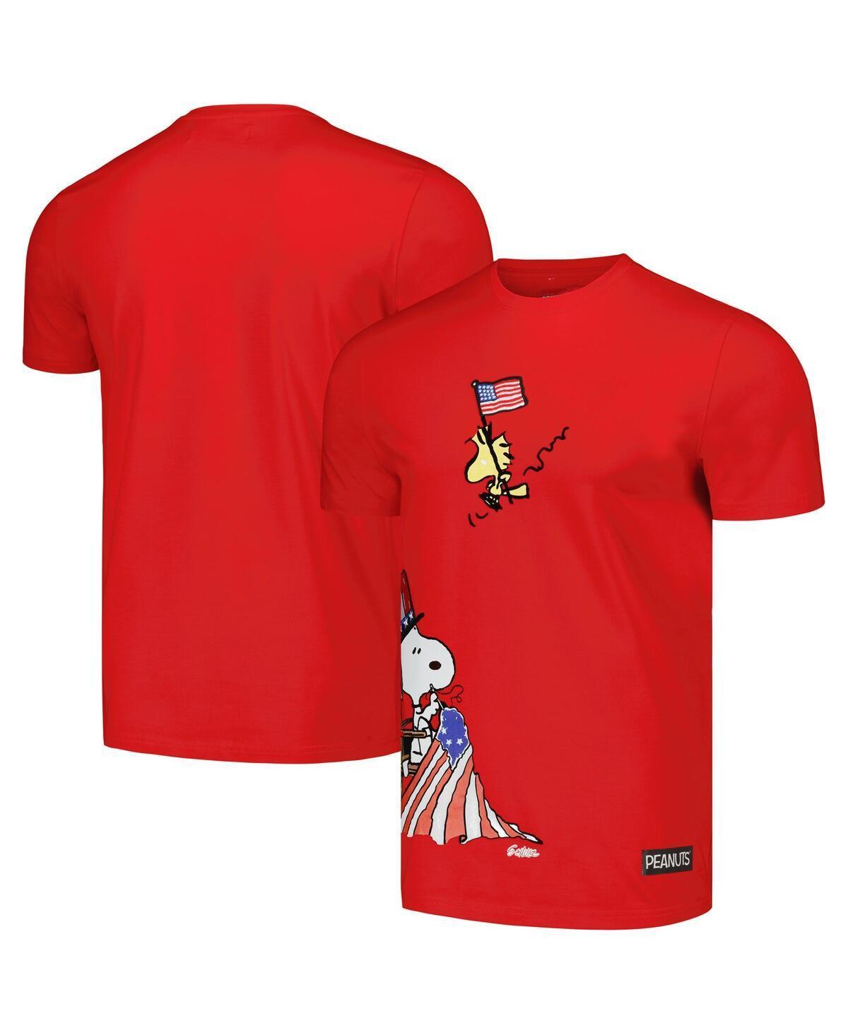 Mens Freeze Max Red Peanuts July 4th T-shirt Product Image