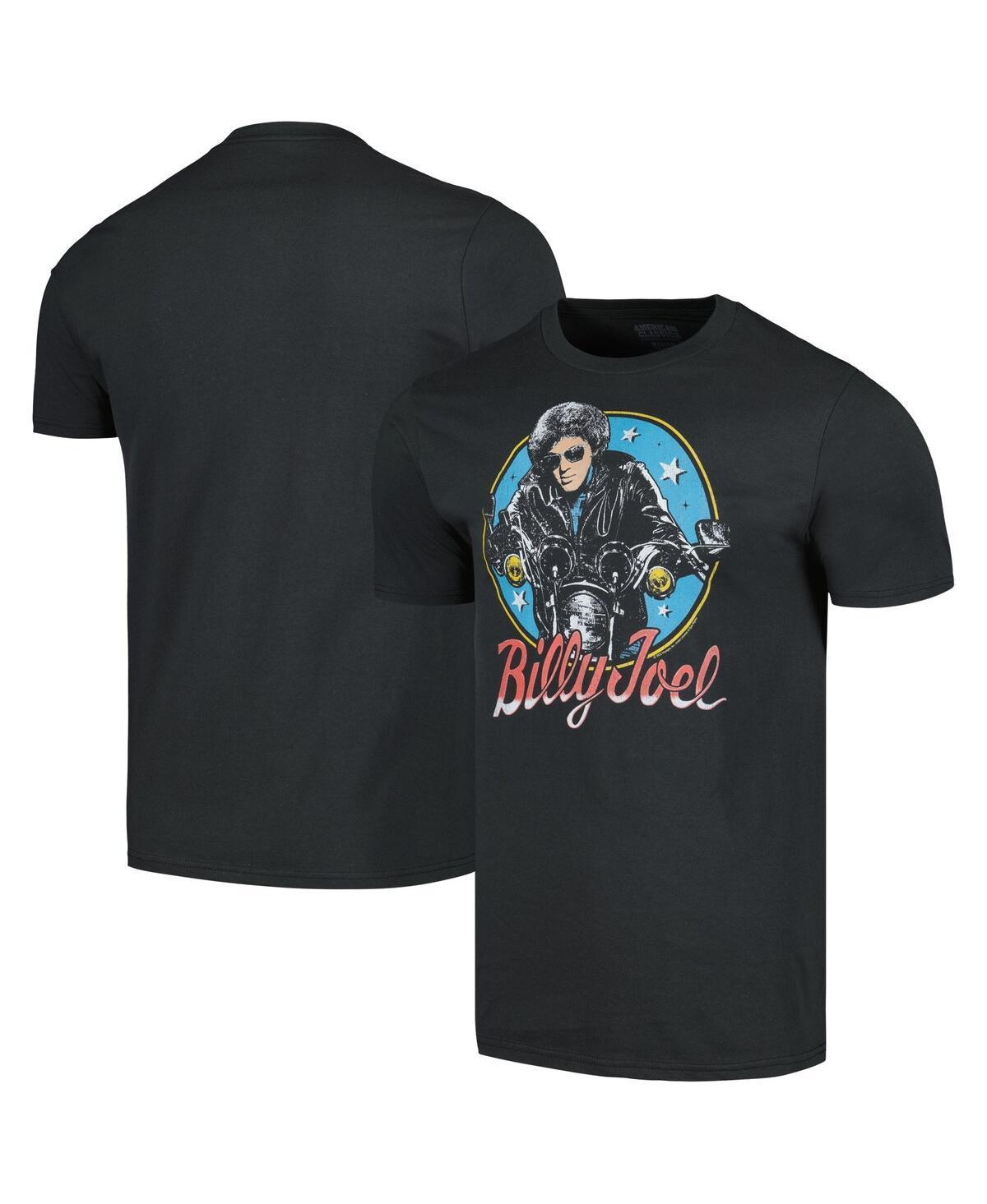 Mens Charcoal Billy Joel Bikes and Stars T-shirt Product Image