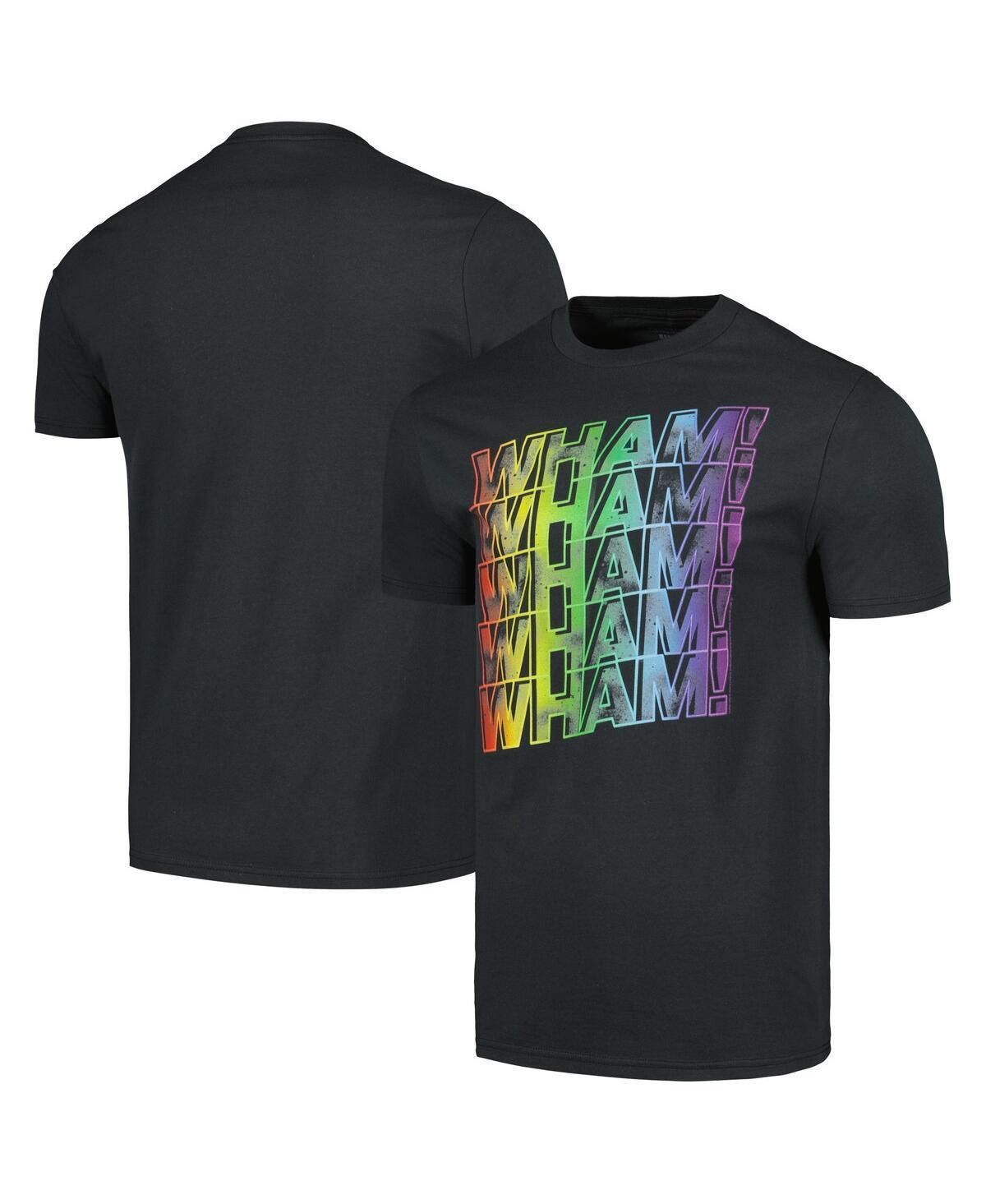 Mens Charcoal Wham! Rainbow Logos Graphic T-shirt Product Image