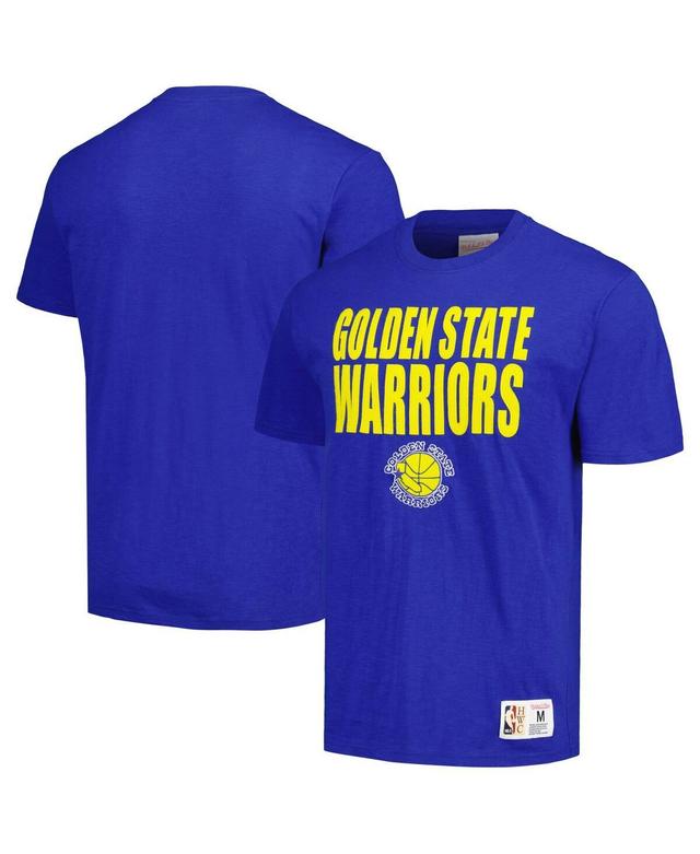 Mens Mitchell & Ness Royal Golden State Warriors Hardwood Classics Legendary Slub T-Shirt Product Image