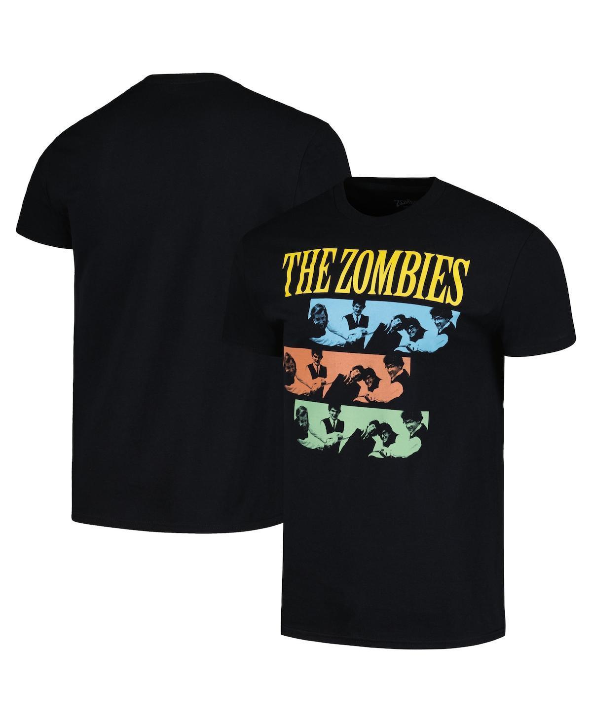 Manhead Merch Mens Black The Zombies Greatest Hits Photo Graphic T-Shirt Product Image