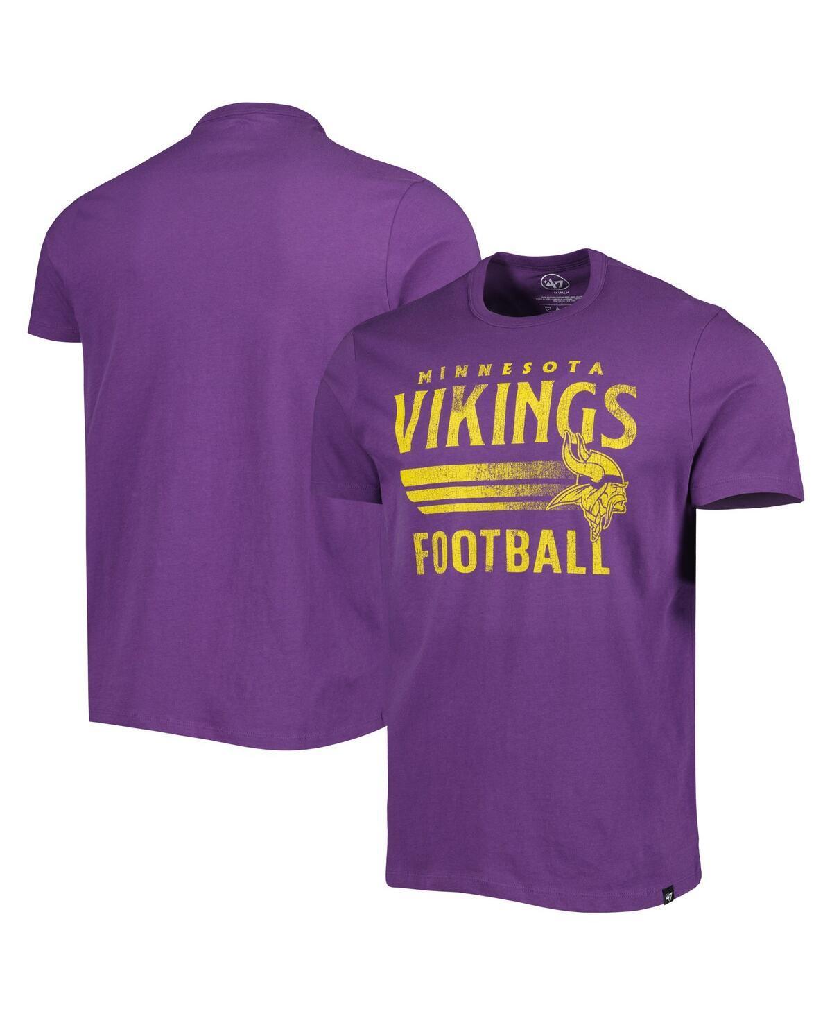 Mens 47 Brand Purple Minnesota Vikings Wordmark Rider Franklin T-shirt Product Image