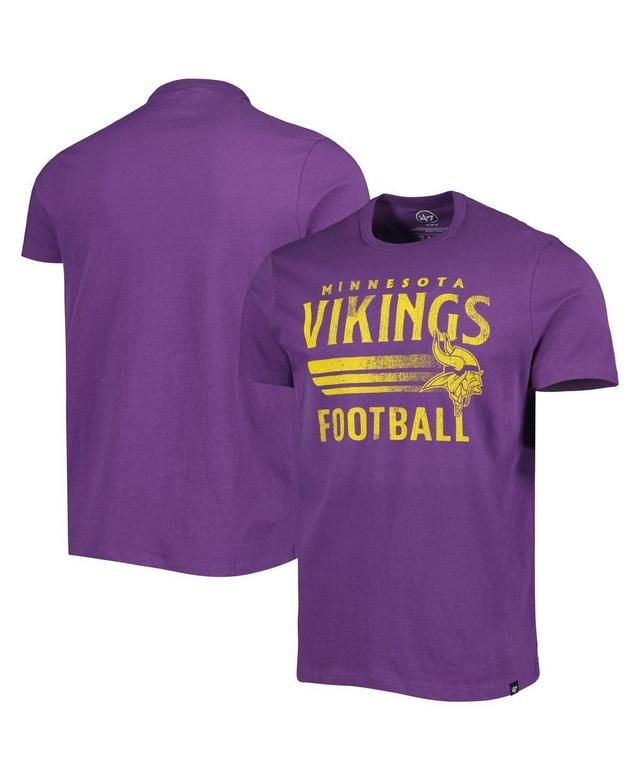 Mens 47 Brand Purple Minnesota Vikings Wordmark Rider Franklin T-shirt Product Image