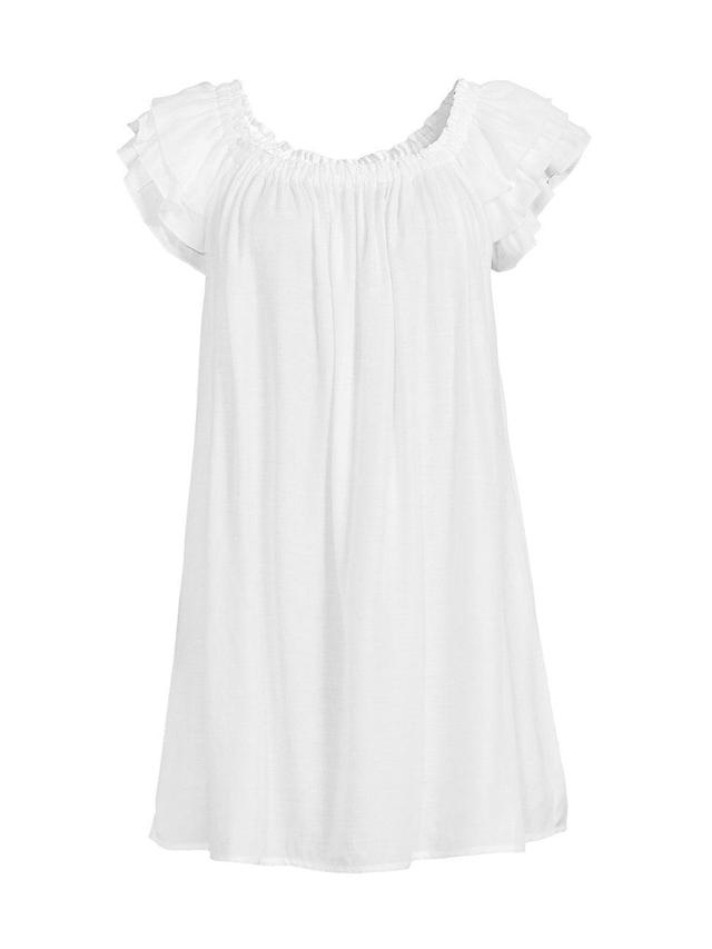 Womens Ruffle Shift Dress Product Image