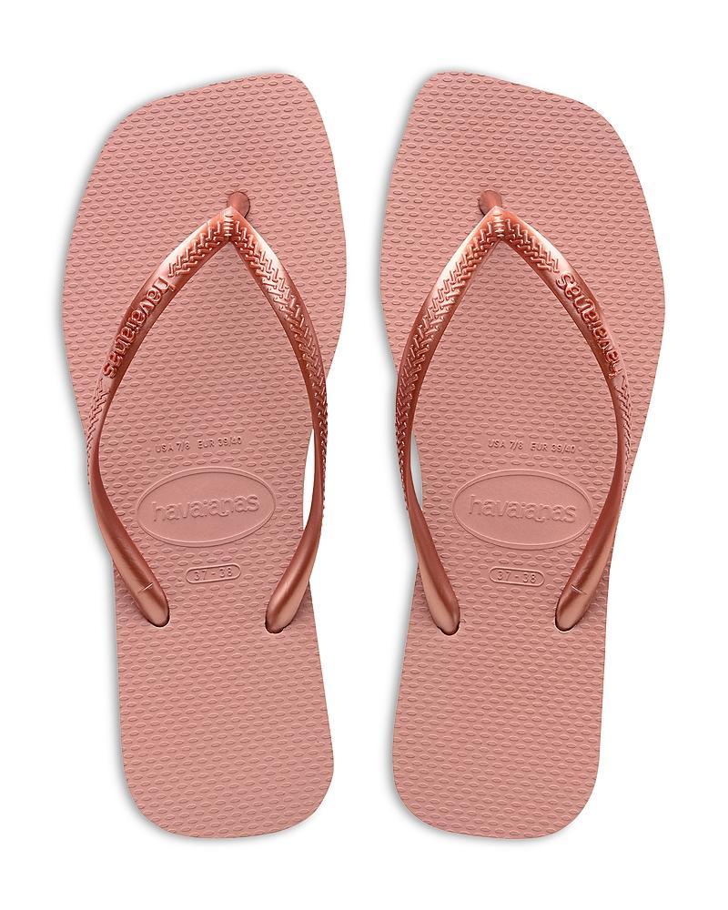 havaianas Womens Slim Square Toe Slip On Flip Flop Sandals Product Image