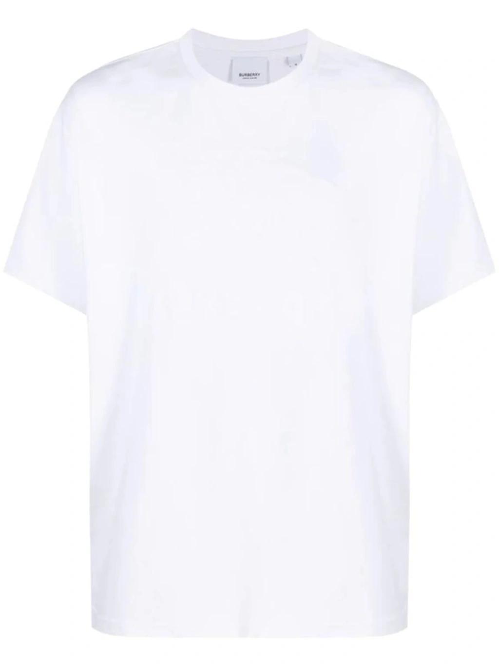 Logo-embossed Crew-neck T-shirt In White Product Image