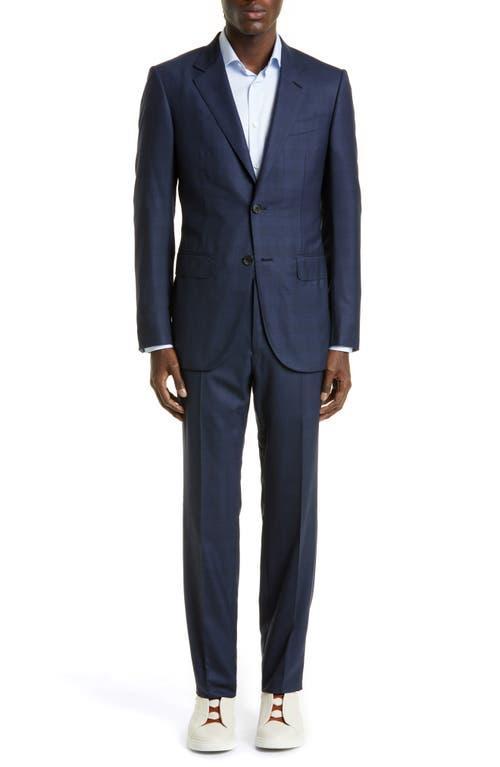 ZEGNA Prince of Wales Plaid Centoventimila Wool Suit Product Image