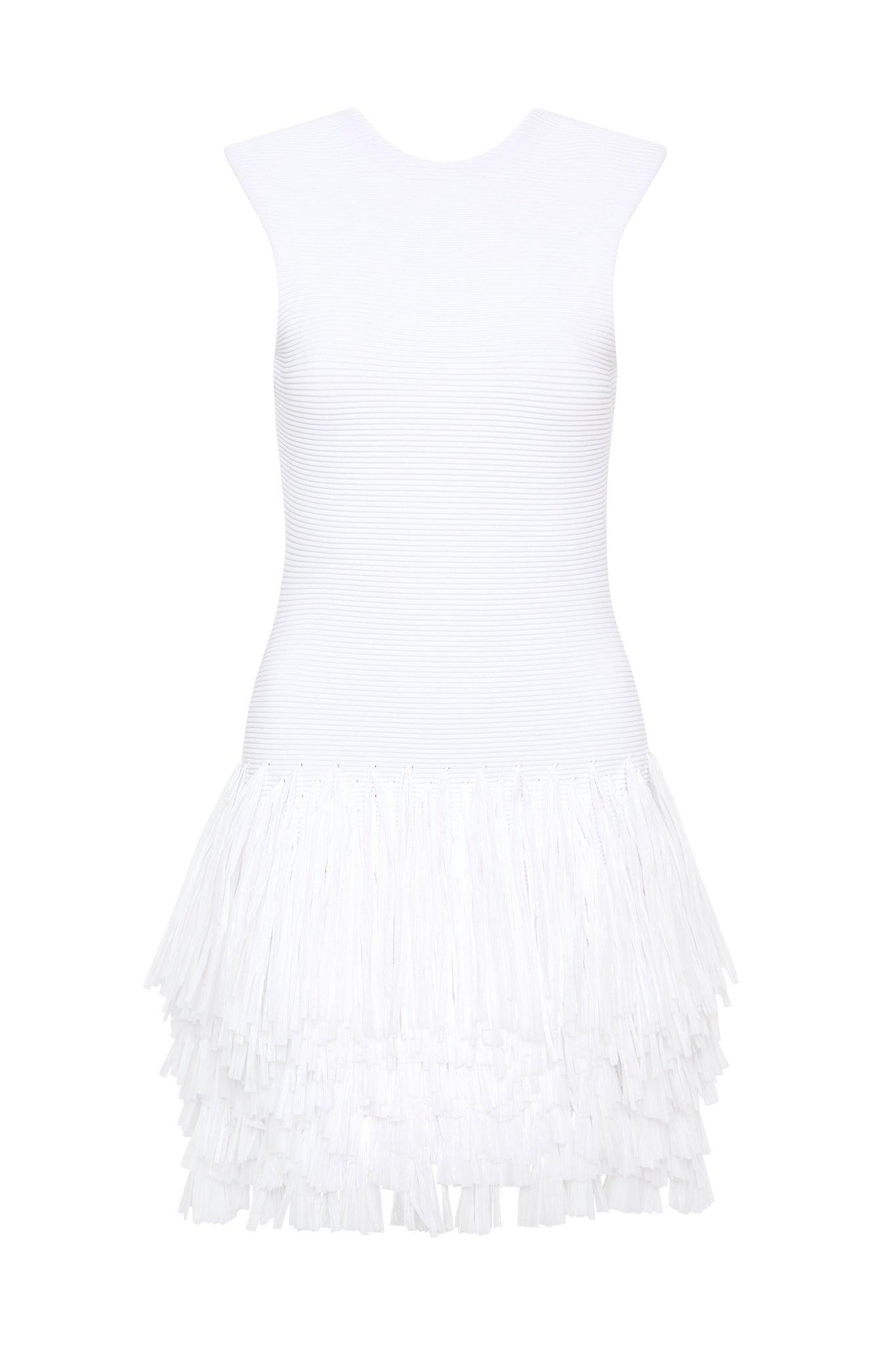 Rushes Raffia Knit Mini Dress Product Image