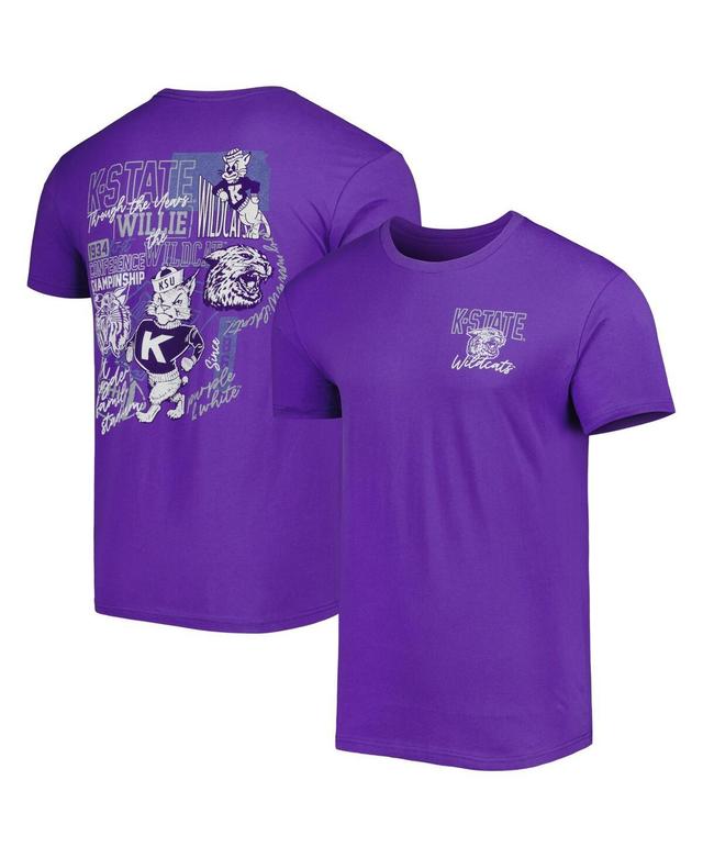 Mens Kansas State Wildcats Vintage Through the Years Two-Hit T-Shirt Product Image