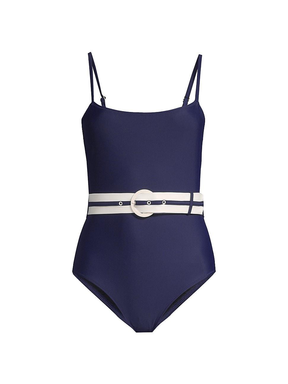 Womens The Nina Belted One-Piece Swimsuit Product Image