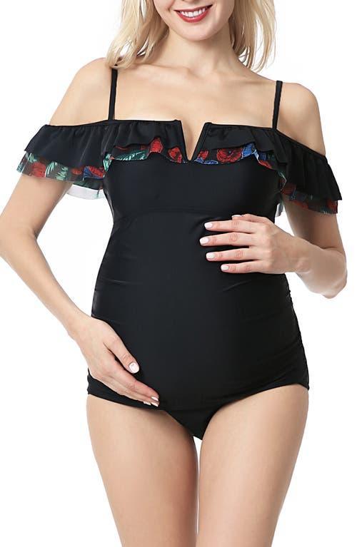 Kimi and Kai Karsyn UPF 50+ One-Piece Maternity Swimsuit Product Image