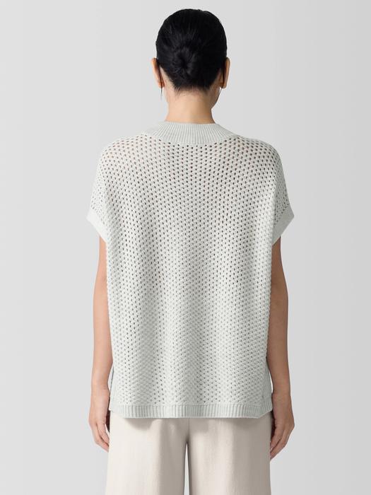 Merino Mock Neck Top in Regenerative Wool Product Image