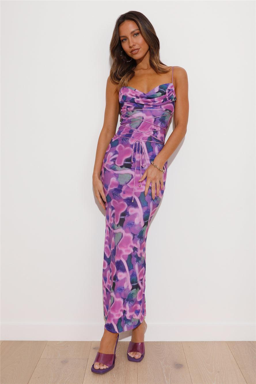 Vivid Colors Maxi Dress Purple  Product Image