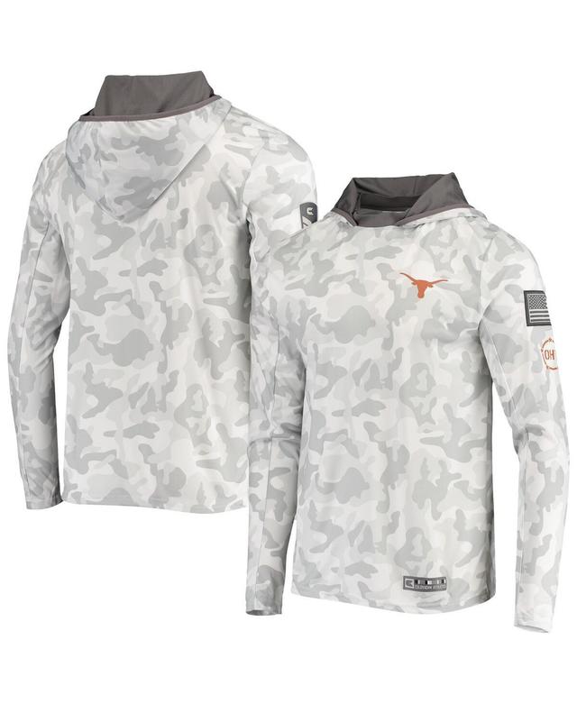 Mens Colosseum Arctic Camo Texas Longhorns Oht Military-Inspired Appreciation Long Sleeve Hoodie Top Product Image