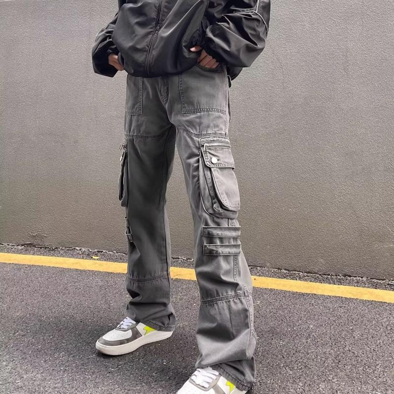 Unisex Men's Multi-Pocket Casual Pants Functional Cargo Pants Product Image