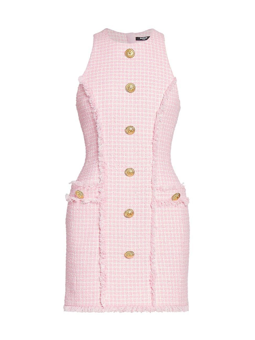 Womens Tweed Racerback Minidress product image