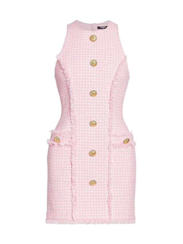 Womens Tweed Racerback Minidress Product Image