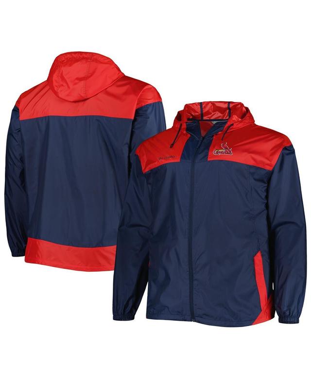 Mens Columbia St. Louis Cardinals Flash Forward Challenger Omni-Shade Full-Zip Windbreaker Blue Product Image