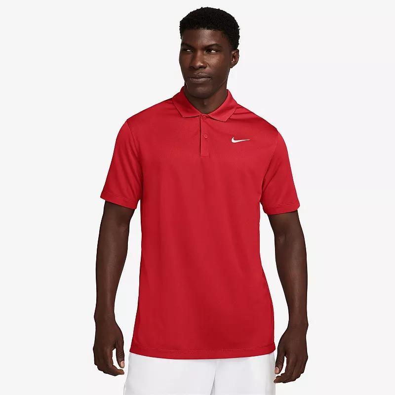 Nike Mens Relaxed Fit Core Dri-fit Short Sleeve Golf Polo Shirt - White Product Image